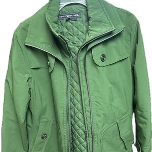Kristen Blake Double-Zipper Green Jacket